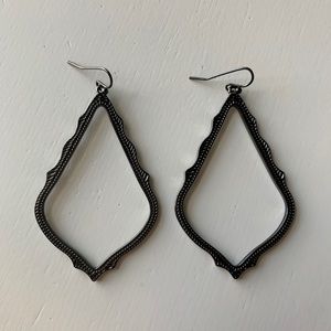 Kendra Scott Sophee Gunmetal Drop Earrings